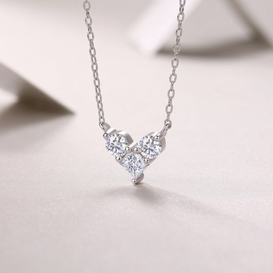 Love In The Present  Moissanite necklace