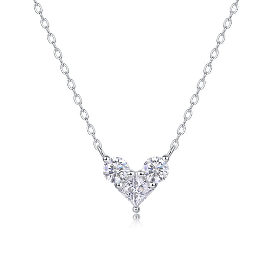 Love In The Present  Moissanite necklace